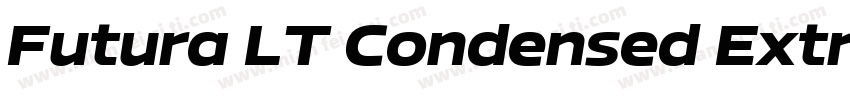 Futura LT Condensed Extra Bold Oblique字体转换